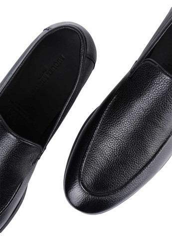 Черные мужские туфли d579-106b-542 черная кожа Miguel Miratez