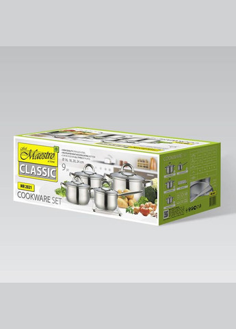 Набір кухонного посуду MR-2021 з 9 предметів Maestro (334004604)