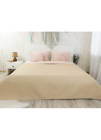 Покрывало двусторонее 150x220 см - Велюр Apricot ромб (26061) Руно (344449801)