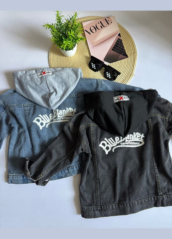 Синяя демисезонная джинсовая курточка blue blanket для мальчика 10754 No Brand