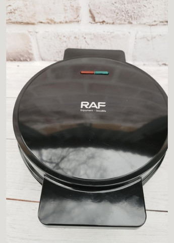 Вафельниця R.2223 з антипригарним покриттям та конусом 1000 Вт Чорний RAF (342113705)