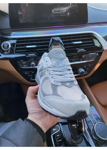 КРОССОВКИ ЖЕНСКИЕ NEW BALANCE 2002R LIGHT GREY НЬЮ БЕЛАНС 2002 СЕРЫЕ No Brand серые демисезоны (390381149)