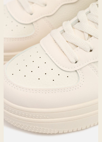 Молочні кеди на пласкій підошві жіночі колір молочний цб-00273562 Stilli