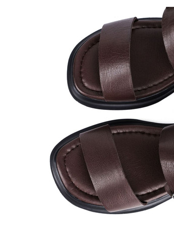 Коричневые женские сандалии 581305 коричневый кожа Attizzare