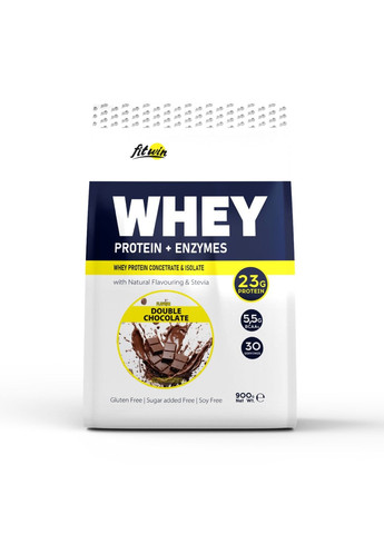 Протеин Whey - 900g Double Chocolate FitWin (285736354)