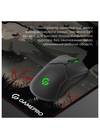 Коврик для мышки (MP275BS) GAMEPRO Speed/Control Black-Red (369878711)