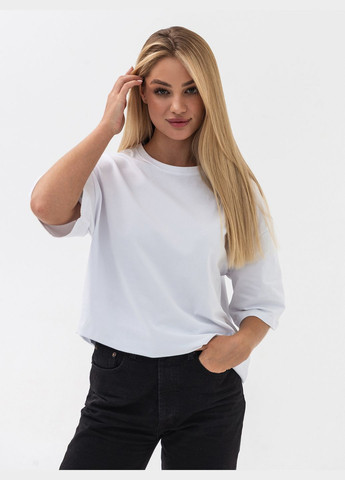 Футболка женская белая оверсайз U0104 UNISEX RAY OVERSIZE - (300535939)
