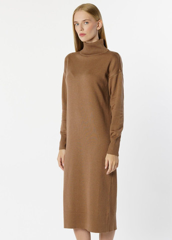 Коричневое кэжуал платье коричневое Arber