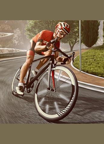 Отражатели на спицы велосипеда 12 шт., светло - серые No Brand (303429391)