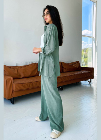 Женский брючный костюм. Зеленый Seventeen (340477006)