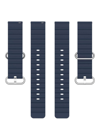 Ремешок силиконовый Ocean для часов Amazfit Bip 5 / Bip 6 - Dark Blue Primolux (365270851)