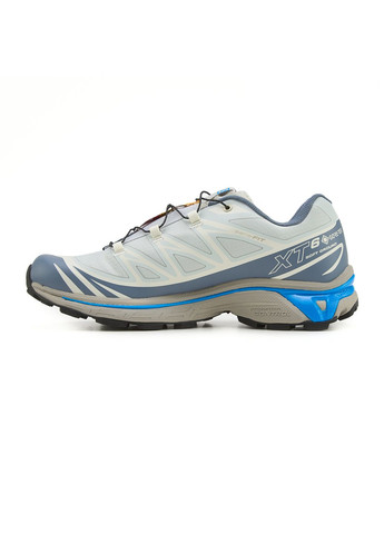 Сірі Осінні кросівки чоловічі salomon xt-6 gtx white grey blue саломон xt-6 No Brand