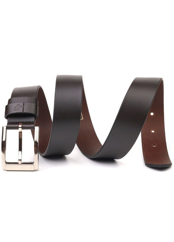 Якісний чоловічий ремінь із натуральної шкіри коричневий 21461 Grande Pelle (329199136)