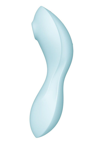 Вакуумный смарт-стимулятор с вибрацией Curvy Trinity 5 (Blue), управление со смартфона Satisfyer (316156208)