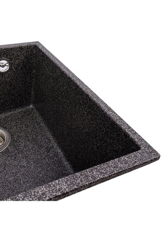 Гранітна мийка для кухні ROXY 3744 матова Графіт Valeso (358059327)