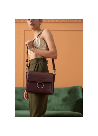 Сумка жіноча шкіряна через плече Jessie бордова The Wings (302007373)