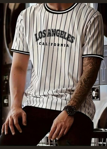 Белая мужская футболка лос анжелес Яскраво