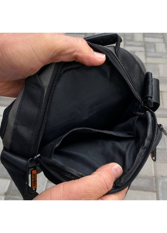 Чоловіча сумка через плече барсетка месенджер сірий колір JP (362558981)