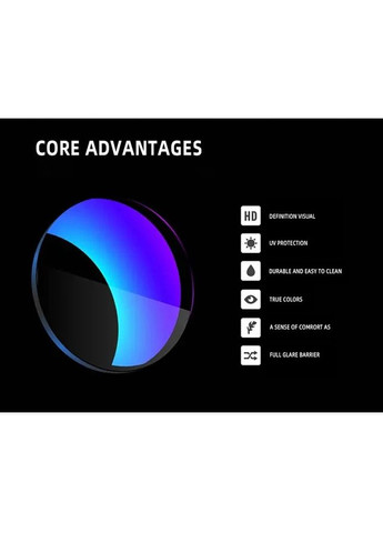 Cолцезащитные очки зеркальные Ice Blue Mirror UV400 TR90 Polarized Anti-glare No Brand (327878804)