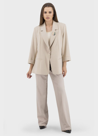 Молочный женский женский пиджак (, ), 43849 Maryland однотонный - всесезон