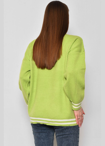 Салатовый зимний свитер женский салатового цвета пуловер Let's Shop