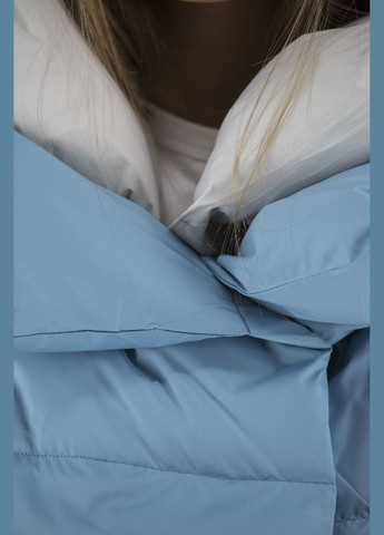 Блакитний зимній Пуховик No Brand