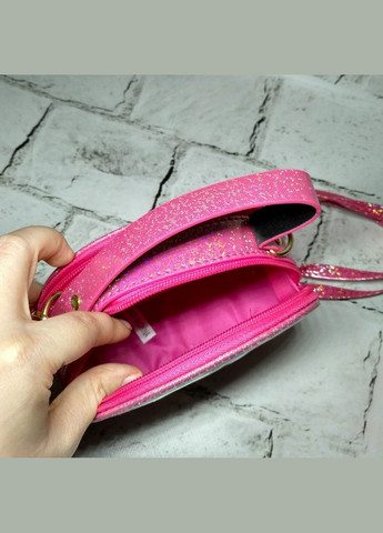 Сумочка дитяча лакова Сова з блискітками 15,5х12,5х5,5 см Рожева No Brand (326051556)