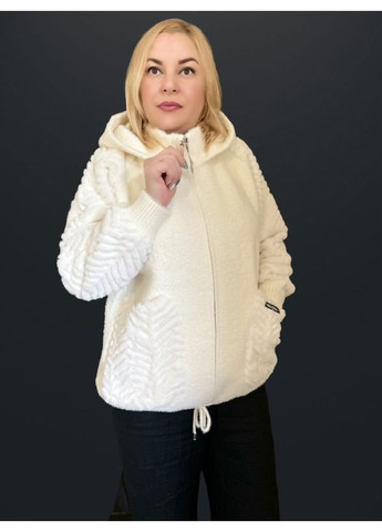 Молочна жіноча куртка з вовни "альпака" Value Plus