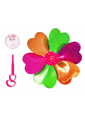 Вітрячок дитячий з кріпленням на кермо самоката / велосипеда рожевий (G0001045) No Brand (355803061)