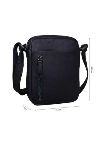 Кожаная сумка через плечо в черном цвете R-3169A Tavinchi (304265667)