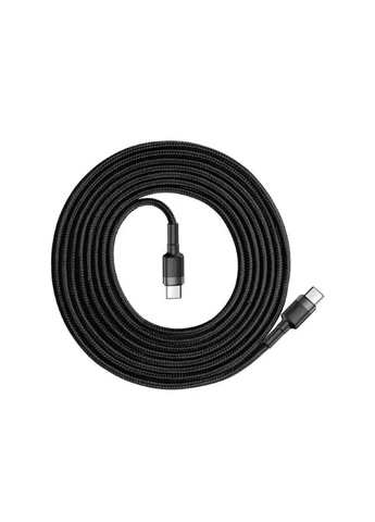 Кабель Cafule PD2.0 100W flash charging USB Type-C-Type-C cable (20V 5A) 2m Gray+Black (CATKLF-ALG1) Baseus Cafule Series (362669999)