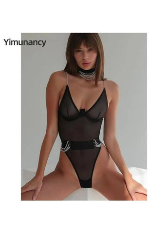 Еротичний бодік з сіточки. Комплектація:боді, пояс, чокер China (360866363)