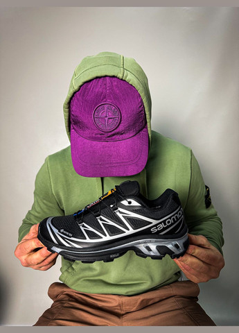 Чорні Осінні кросівки чоловічі salomon xt-6 adv gore-tex black silver | саломон хт-6 чорні No Brand