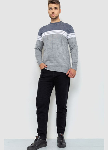 Светло-серый демисезонный свитер мужской,, 161r884 Ager