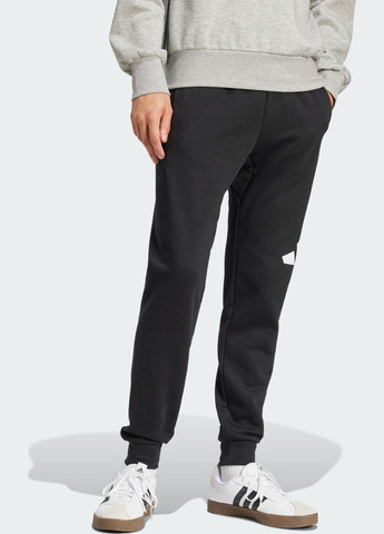 Черные спортивные демисезонные брюки adidas