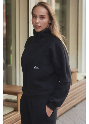 Женский флисовый костюм (кофта, брюки) 2338.6513_чёрный S-M No Brand 2338.6513 (365717956)