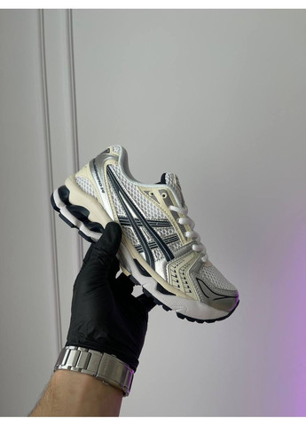 Білі Осінні кросівки чоловічі і жіночі asics gel-kayano 14 white grey black | асікс гель-каяно 14 білі сірі чорні No Brand