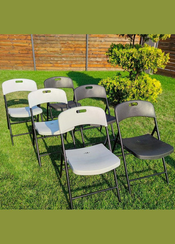 Складний стілець 46*52*79см білий (3DPanda-1609) Sticker Wall (323155241)