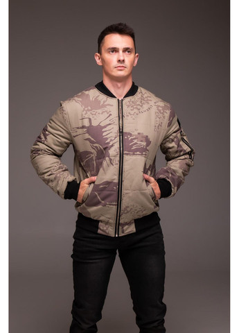 Куртка бомбер утепленная мужская бейсбольный на молнии (360964271)