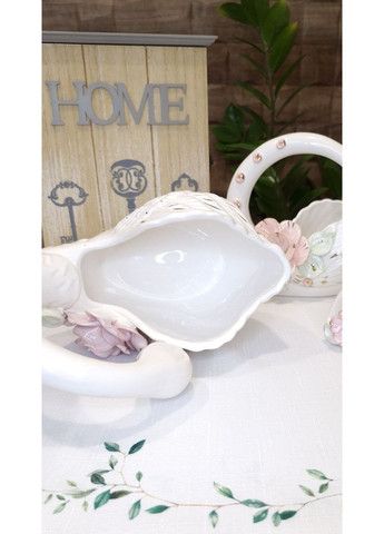 Керамічна цукерниця Лебідь з трояндою No Brand (358930906)