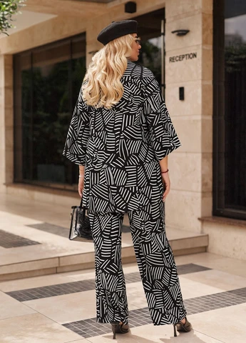 Женский летний костюм из софта рубашка и брюки No Brand (317224631)