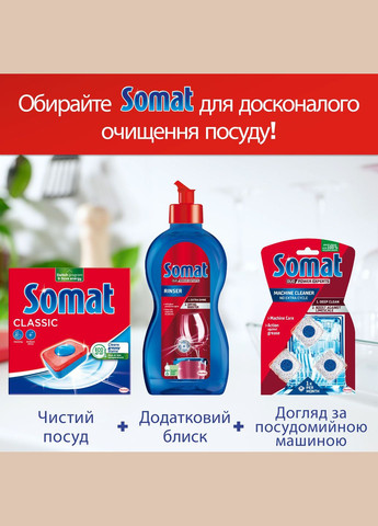 Таблетки для посудомийної машини Classic, 50 шт. Somat 9000101809817 (328394194)