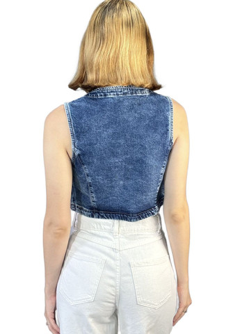 Бесцветный женский жилет джинсовый Orsay - демисезонный