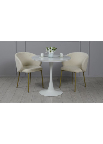 Стіл Шарм 800x800x750 білий Prestol (362588432)