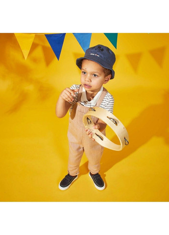 Белая детская футболка-поло для мальчика Kiabi в полоску