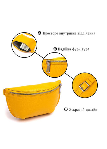 Шкіряна яскрава жіноча бананка 16377 Shvigel (331913051)