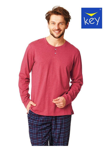 Чоловіча тепла фланелева піжама Key (303106185)