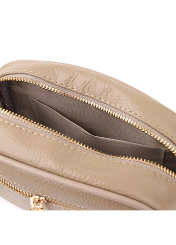 Жіноча сумка на кожен день з натуральної шкіри 22901 Бежевий Vintage (356452093)