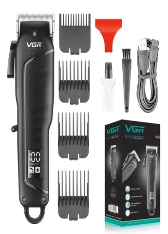 Бездротова акумуляторна машинка для стрижки волосся V 683 з насадками VGR (290186481)