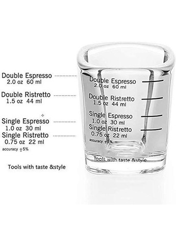Мірна стопка 60 ml. Thickened Wall Glass еспресо шот (R-15881-VS) No Brand (303975485)